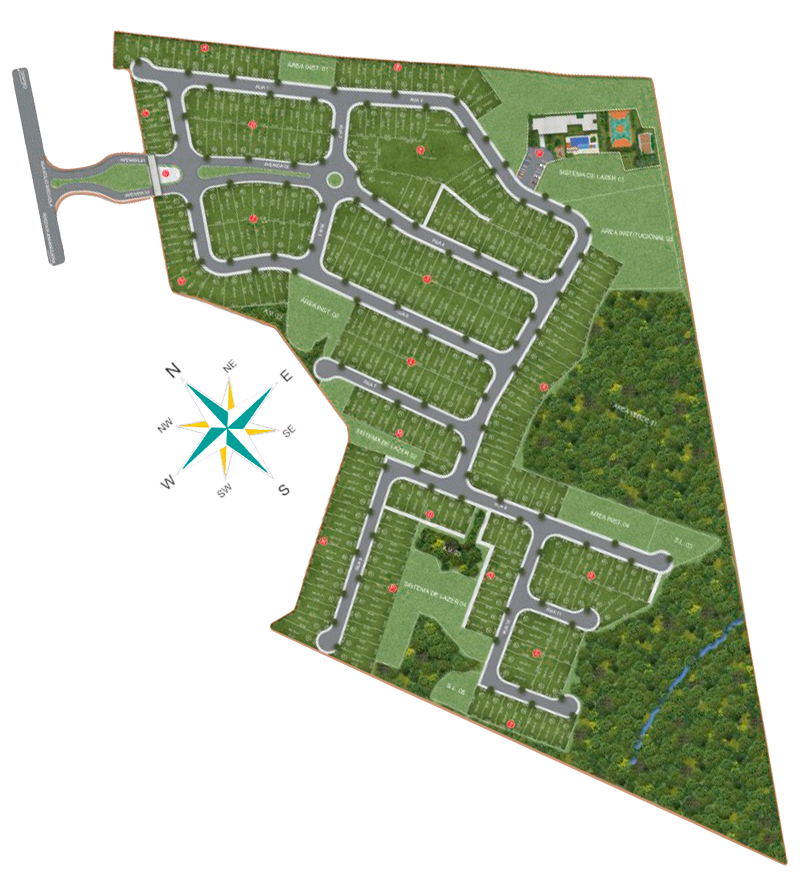 planta do condomínio